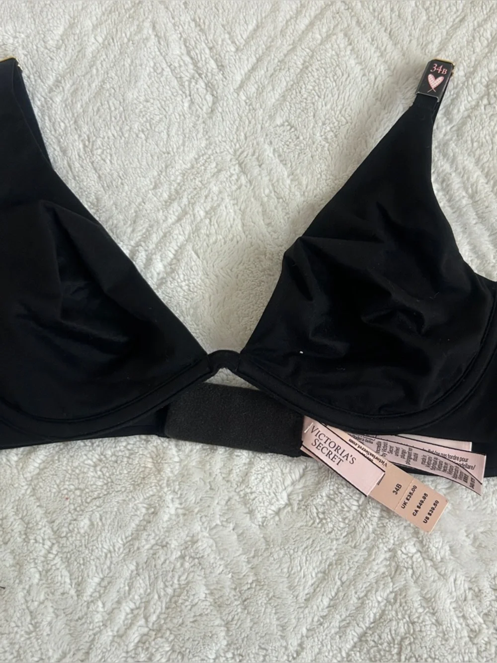Victorias Secret. Incredible black unlined plunge bra - Picture 6 of 7